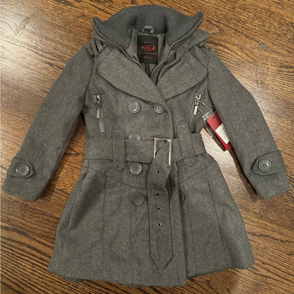 NWT Yoki toddler girls peacoat